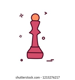 chess icon design vector