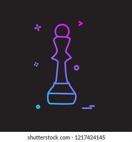 chess icon design vector