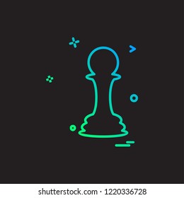 Chess icon design vector