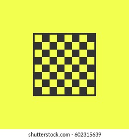 Chess icon flat. Black pictogram on white background. Vector illustration symbol and bonus button