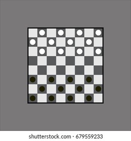 chess icon flat design