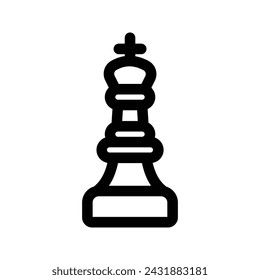 Chess icon. flat illustration of vector icon