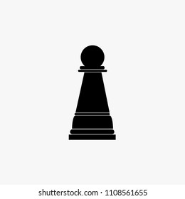 Chess icon flat. Simple vector symbol 