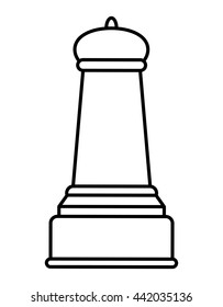 Chess icon. Game design. vector graphic