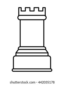 Chess icon. Game design. vector graphic