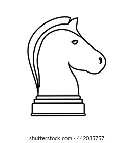 Chess icon. Game design. vector graphic