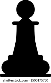 The chess icon. Game symbol. Flat Vector illustration