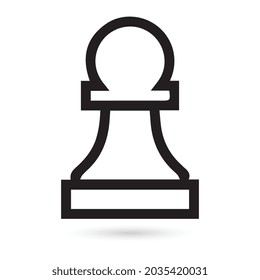 The chess icon. Game symbol. Flat Vector illustration