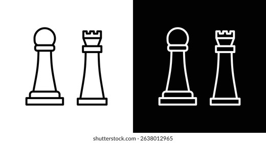 Chess icon Graphic vector set for ui design