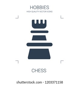 chess icon. high quality filled chess icon on white background. from hobbies collection flat trendy vector chess symbol. use for web and mobile