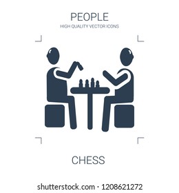 chess icon. high quality filled chess icon on white background. from people collection flat trendy vector chess symbol. use for web and mobile