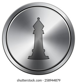Chess icon. Internet button on white background. EPS10 Vector. 