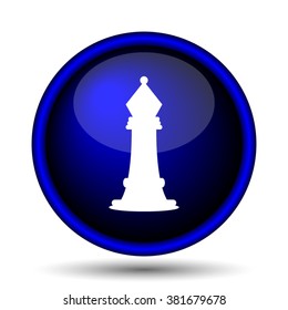 Chess icon. Internet button on white background. EPS10 vector
