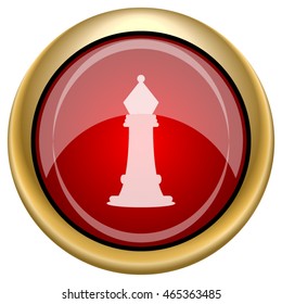 Chess icon. Internet button on white background. EPS10 vector.
