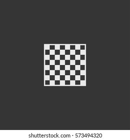 Chess icon isolated on black background