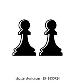chess icon isolated on white background from education collection. chess icon simple sign. chess icon flat vector illustration for graphic and web design.