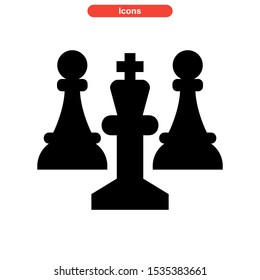 chess icon isolated sign symbol vector illustration - high quality black style vector icons
