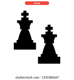 chess icon isolated sign symbol vector illustration - high quality black style vector icons
