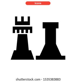 chess icon isolated sign symbol vector illustration - high quality black style vector icons
