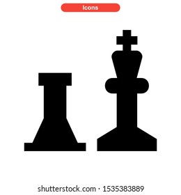chess icon isolated sign symbol vector illustration - high quality black style vector icons
