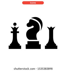 chess icon isolated sign symbol vector illustration - high quality black style vector icons
