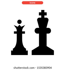 chess icon isolated sign symbol vector illustration - high quality black style vector icons
