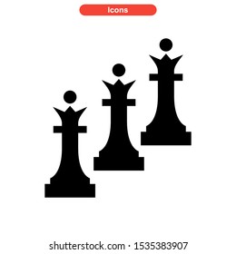 chess icon isolated sign symbol vector illustration - high quality black style vector icons
