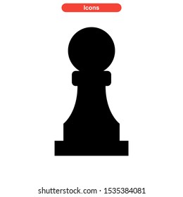 chess icon isolated sign symbol vector illustration - high quality black style vector icons
