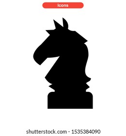 chess icon isolated sign symbol vector illustration - high quality black style vector icons
