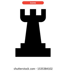 chess icon isolated sign symbol vector illustration - high quality black style vector icons
