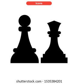 chess icon isolated sign symbol vector illustration - high quality black style vector icons

