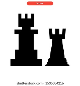 chess icon isolated sign symbol vector illustration - high quality black style vector icons
