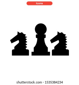 chess icon isolated sign symbol vector illustration - high quality black style vector icons
