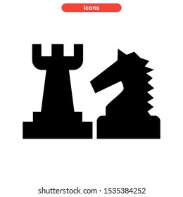chess icon isolated sign symbol vector illustration - high quality black style vector icons
