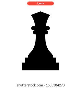 chess icon isolated sign symbol vector illustration - high quality black style vector icons
