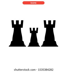 chess icon isolated sign symbol vector illustration - high quality black style vector icons
