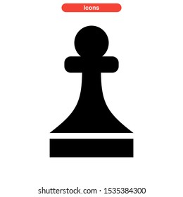 chess icon isolated sign symbol vector illustration - high quality black style vector icons
