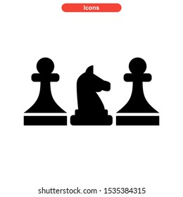 chess icon isolated sign symbol vector illustration - high quality black style vector icons
