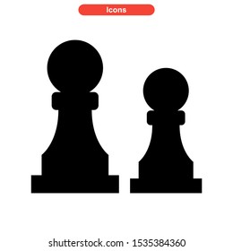 chess icon isolated sign symbol vector illustration - high quality black style vector icons
