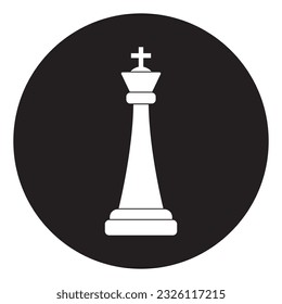 chess icon, king vector template illustration logo design