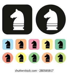 Chess icon. Knight icon