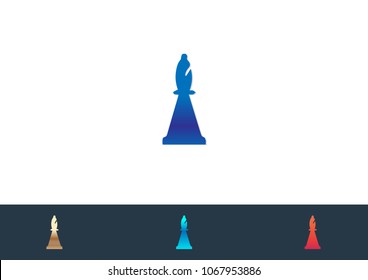 Chess Icon Logo Design Element