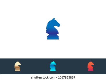 Chess Icon Logo Design Element