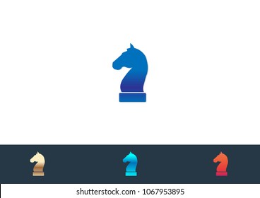 Chess Icon Logo Design Element