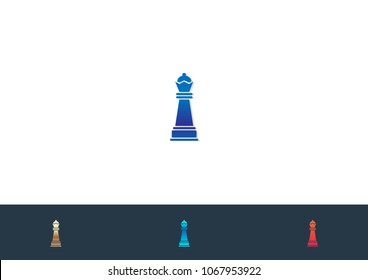 Chess Icon Logo Design Element