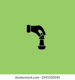 Chess icon logo flat vector design