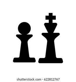 chess icon on the white background