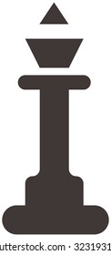 Chess icon - chess queen