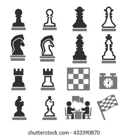chess icon set
