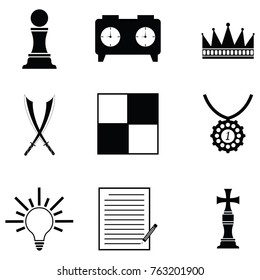chess icon set